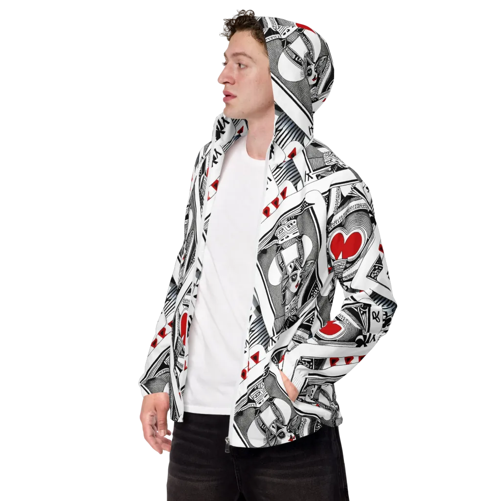 Fashion Print, By Carl Rahl on Men's Windbreaker — Left Front