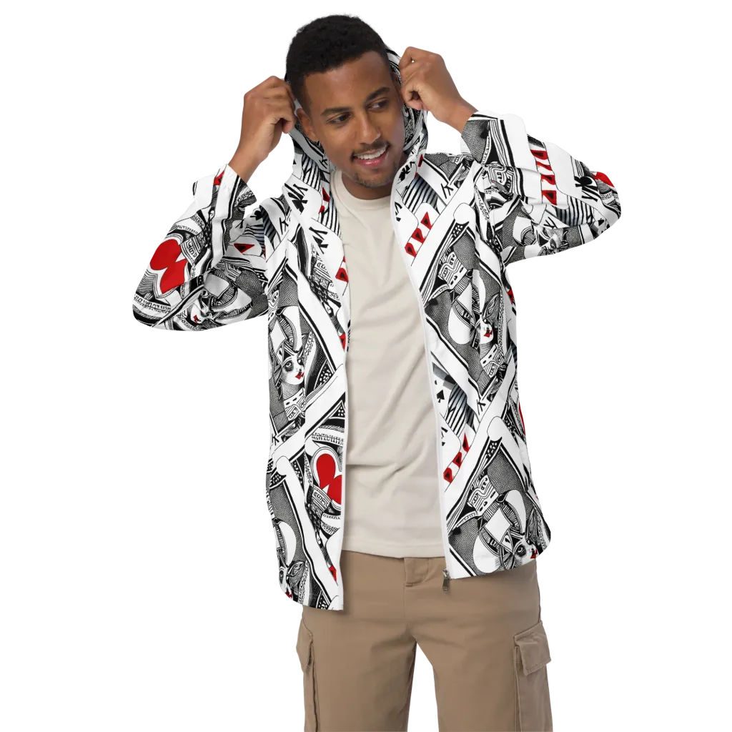 Fashion Print, By Carl Rahl on Men's Windbreaker — Front