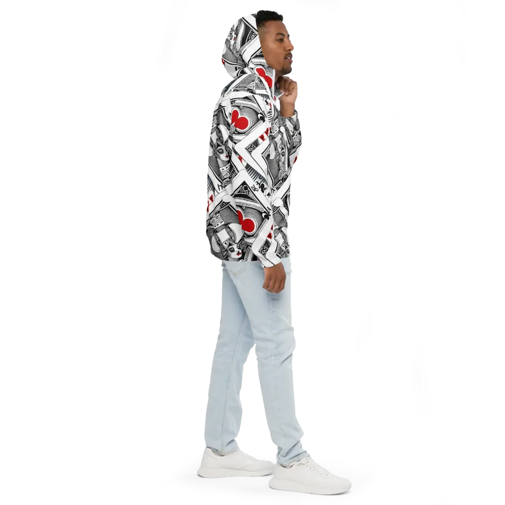 Fashion Print, By Carl Rahl on Men's Windbreaker — Right