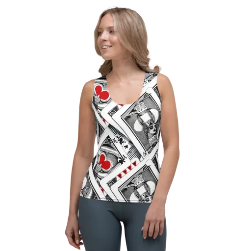 Fashion Print, By Carl Rahl on a Women's Tank Top