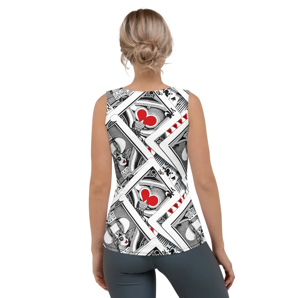 Fashion Print, By Carl Rahl on Women's Tank Top — Back