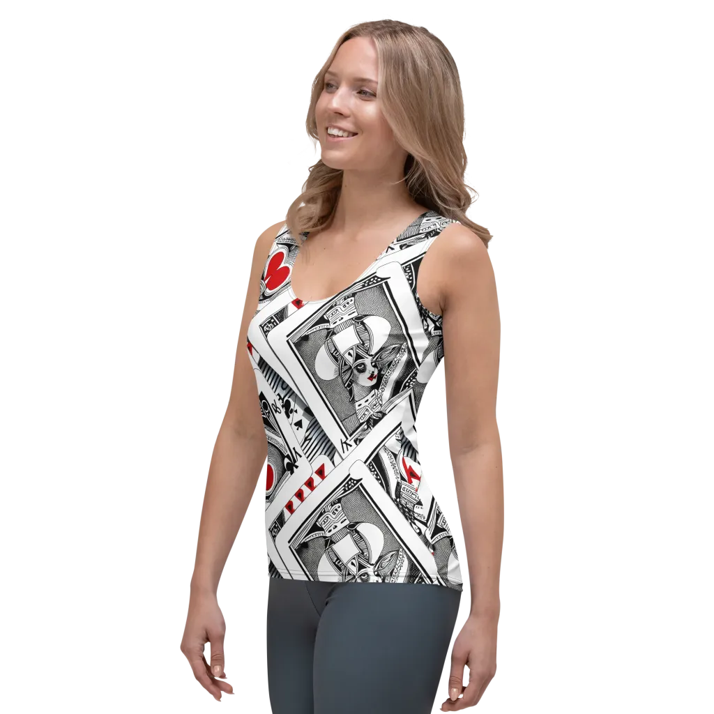 Fashion Print, By Carl Rahl on Women's Tank Top — Left Front