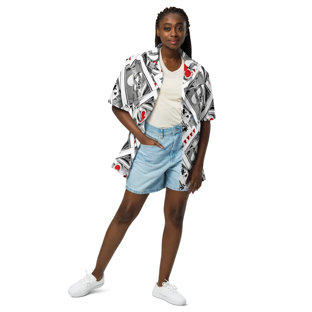 Fashion Print, By Carl Rahl on Button Shirt — Front
