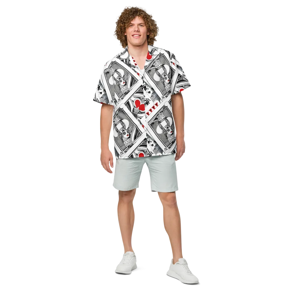 Fashion Print, By Carl Rahl on Button Shirt — Front
