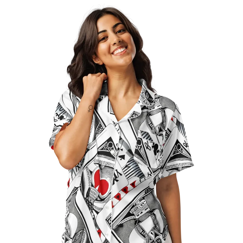 Fashion Print, By Carl Rahl on Women's Short Sleeve Pajama Top — Front