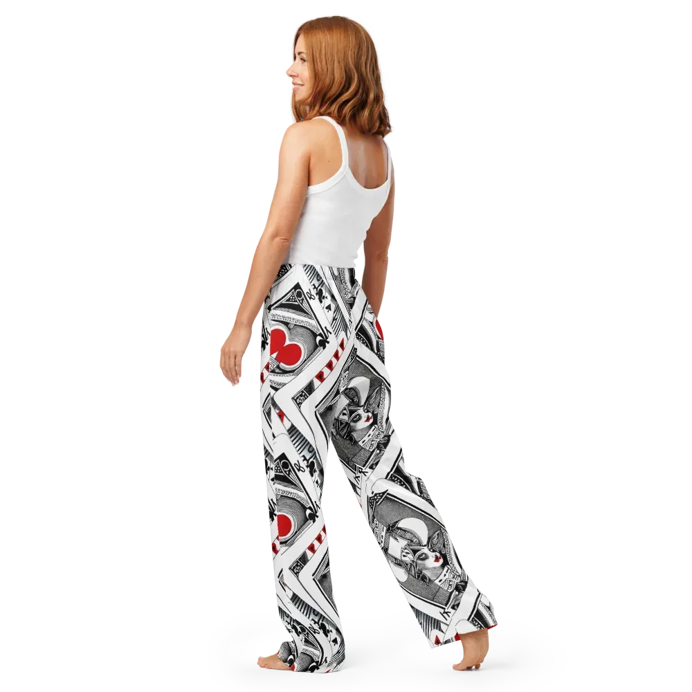 Fashion Print, By Carl Rahl on Women's Pajama Pants — Back