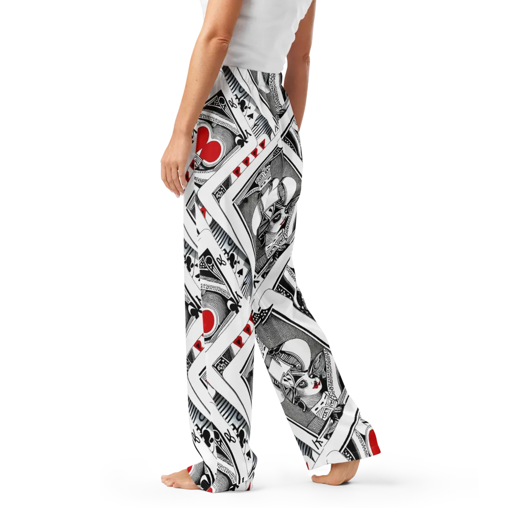 Fashion Print, By Carl Rahl on Women's Pajama Pants — Left