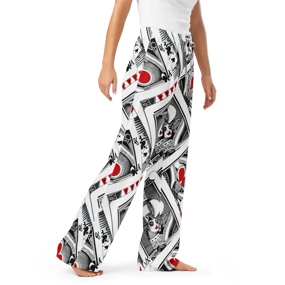 Fashion Print, By Carl Rahl on Women's Pajama Pants — Right Front