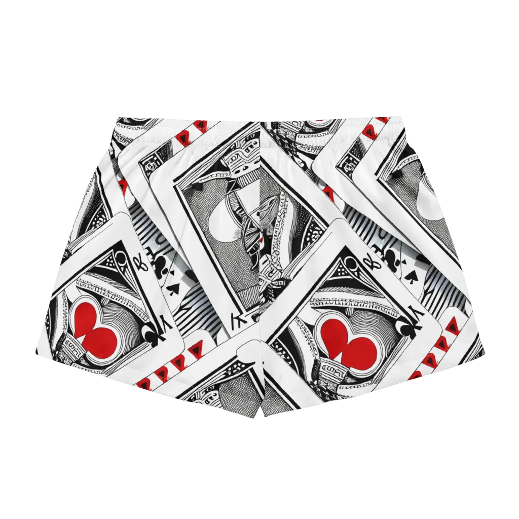 Fashion Print, By Carl Rahl on Women's Pajama Shorts — Back