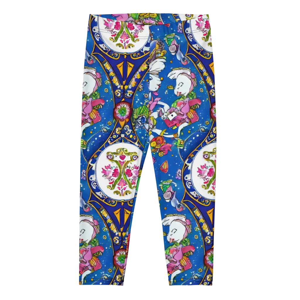 Galactic Masquerade on Capri Leggings — Front