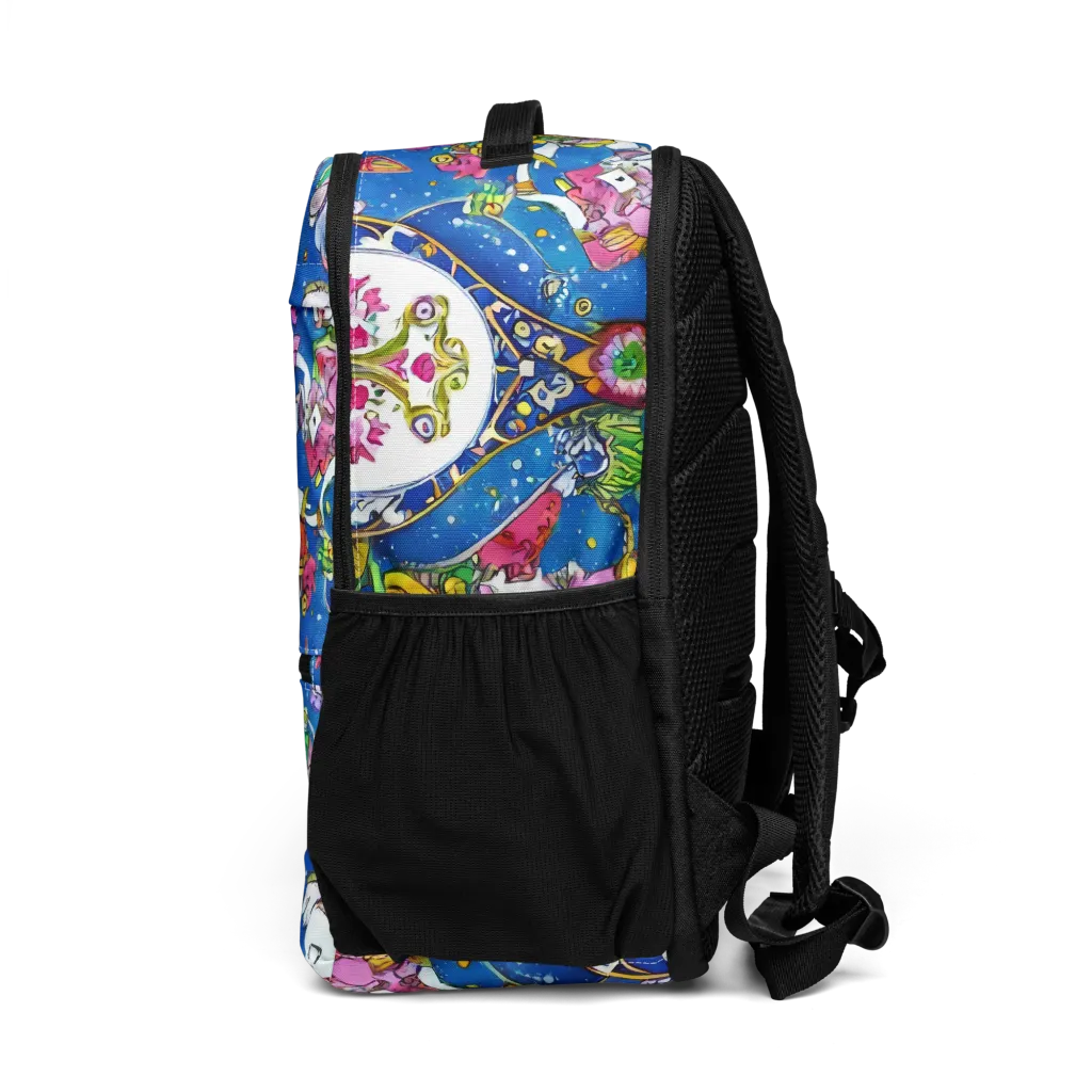 Galactic Masquerade on Utility Backpack — Left