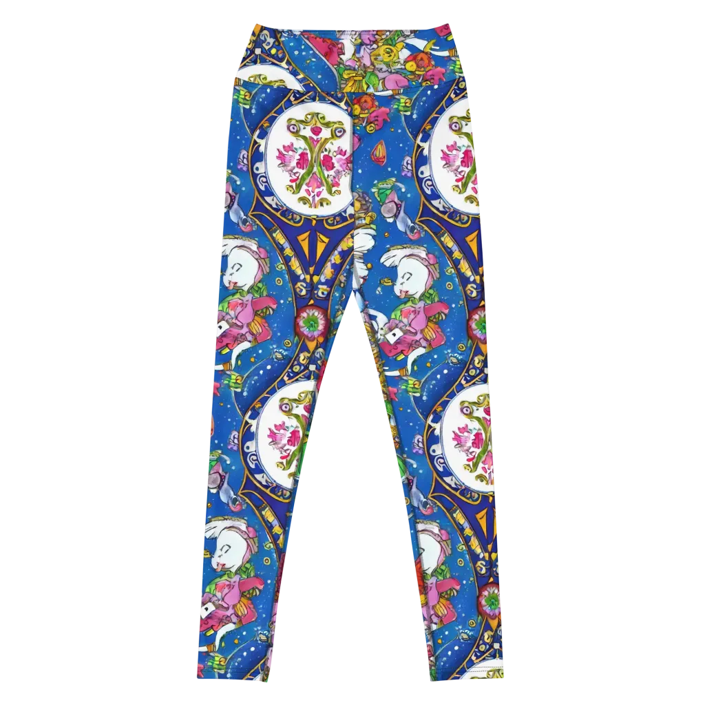 Galactic Masquerade on Yoga Leggings — Front