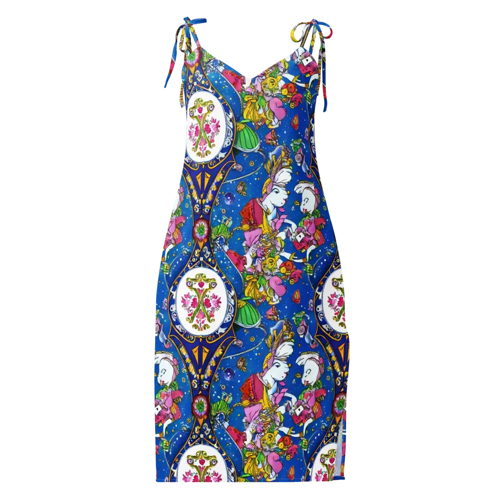 Galactic Masquerade on Slip Dress — Front