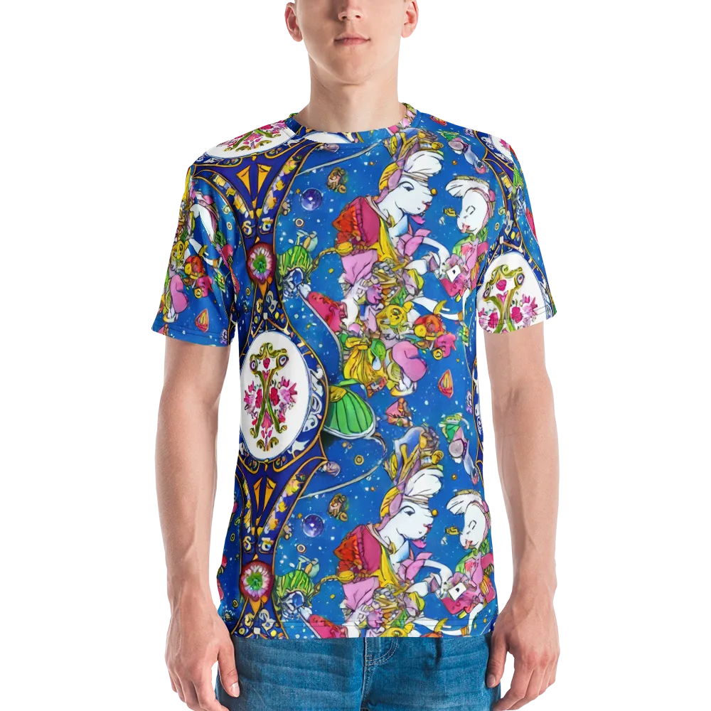 Galactic Masquerade on Men's Crew Neck T-Shirt — Front