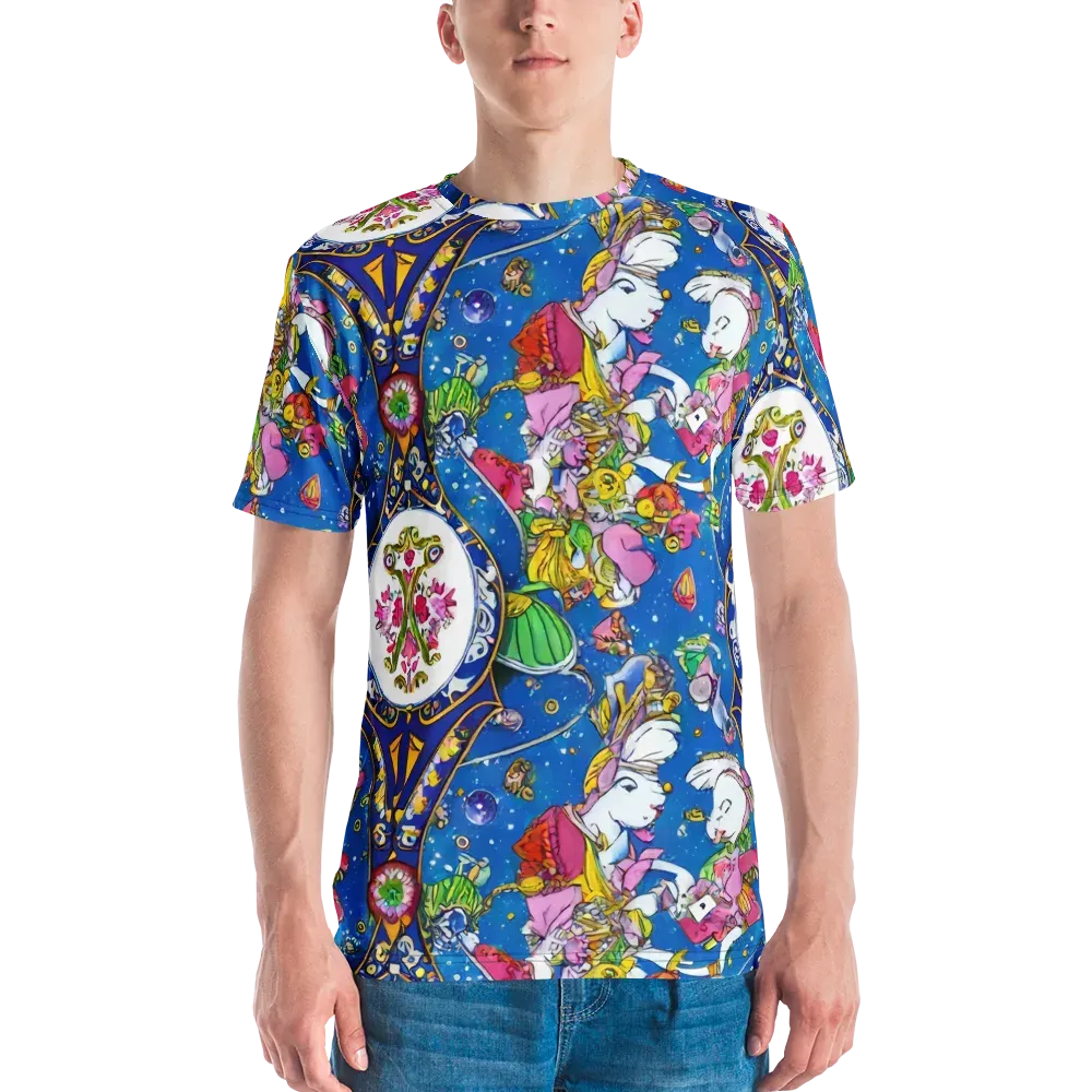 Galactic Masquerade on Men's Crew Neck T-Shirt — Front