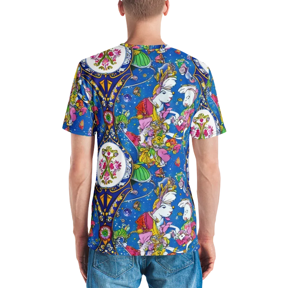 Galactic Masquerade on Men's Crew Neck T-Shirt — Back