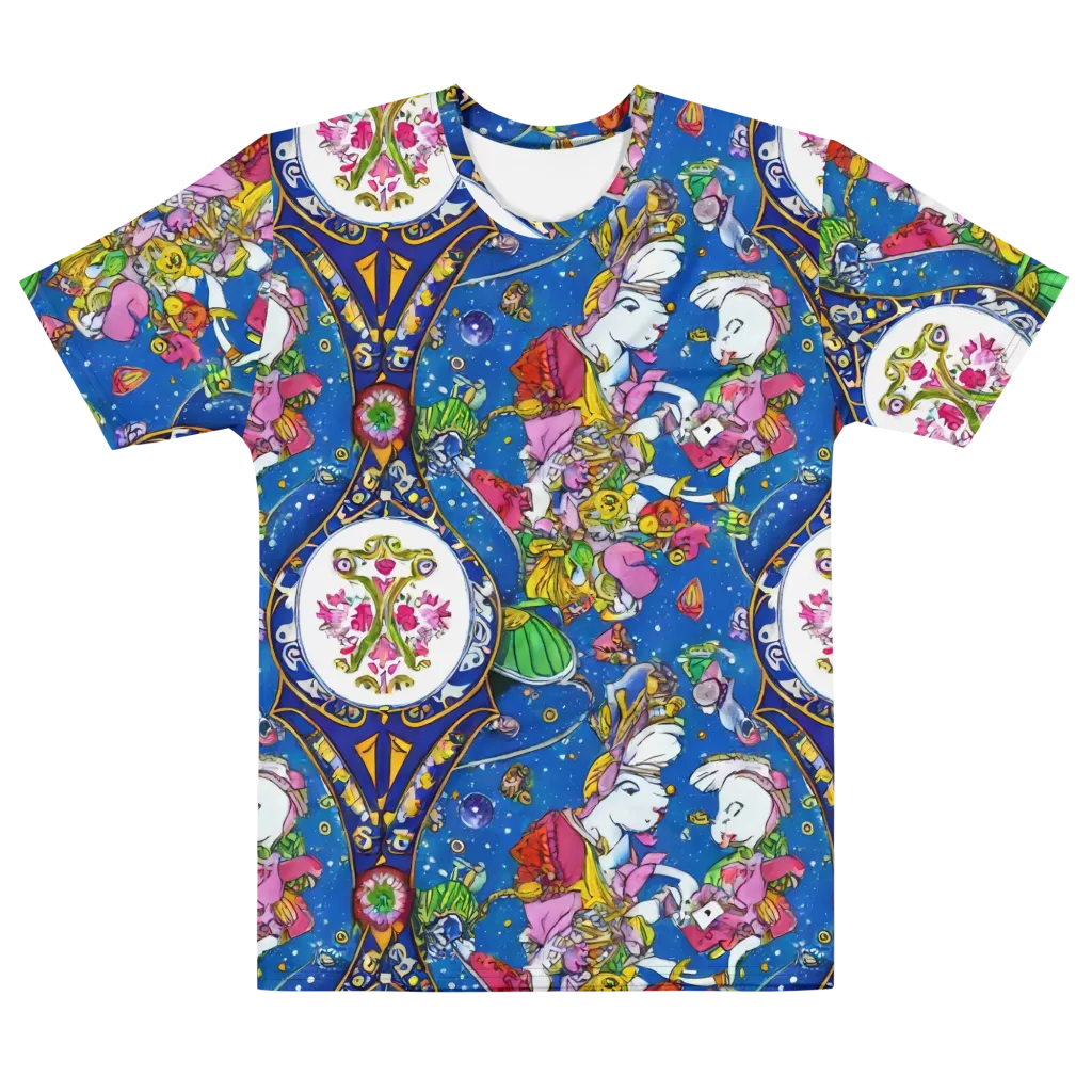 Galactic Masquerade on Men's Crew Neck T-Shirt — Front