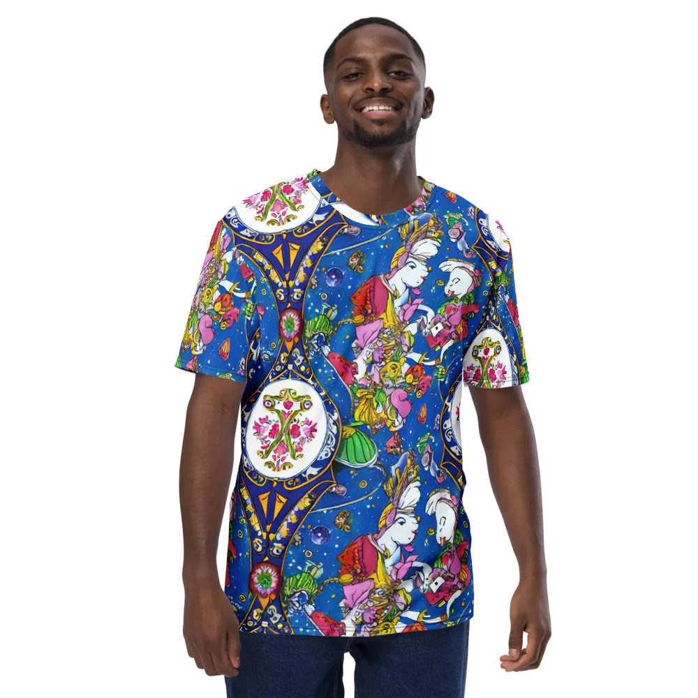 Galactic Masquerade on Men's Crew Neck T-Shirt — Front