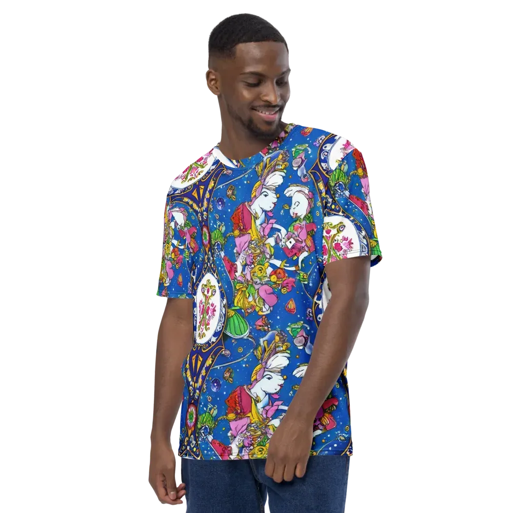 Galactic Masquerade on Men's Crew Neck T-Shirt — Left
