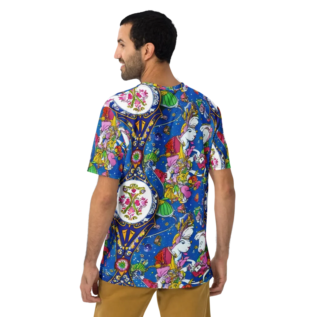 Galactic Masquerade on Men's Crew Neck T-Shirt — Back