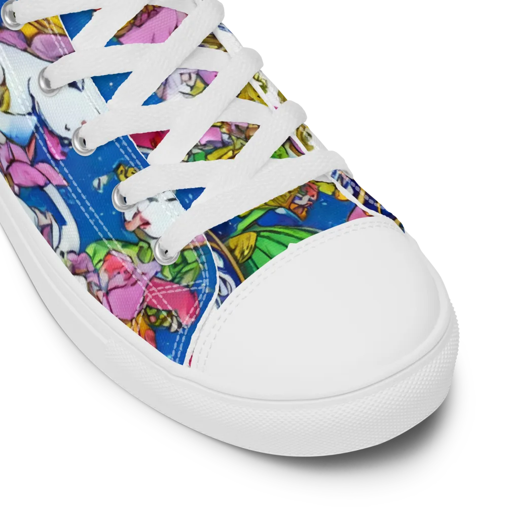 Galactic Masquerade on Men's High Top Canvas Shoes — Product details