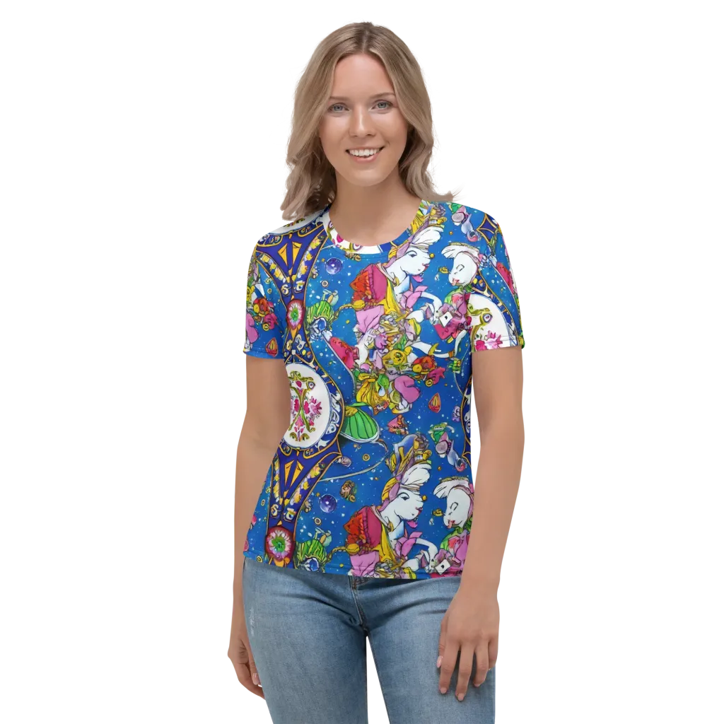 Galactic Masquerade on Women's Crew Neck T-Shirt — Front