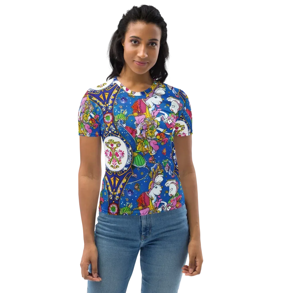 Galactic Masquerade on Women's Crew Neck T-Shirt — Front