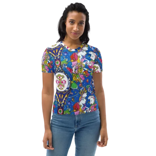 Galactic Masquerade on a Women's Crew Neck T-Shirt