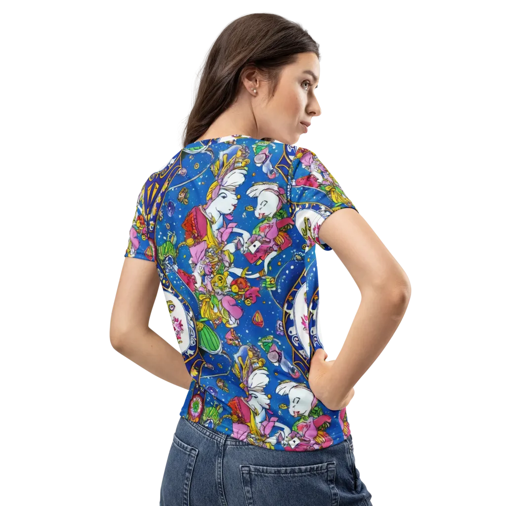 Galactic Masquerade on Women's Crew Neck T-Shirt — Back