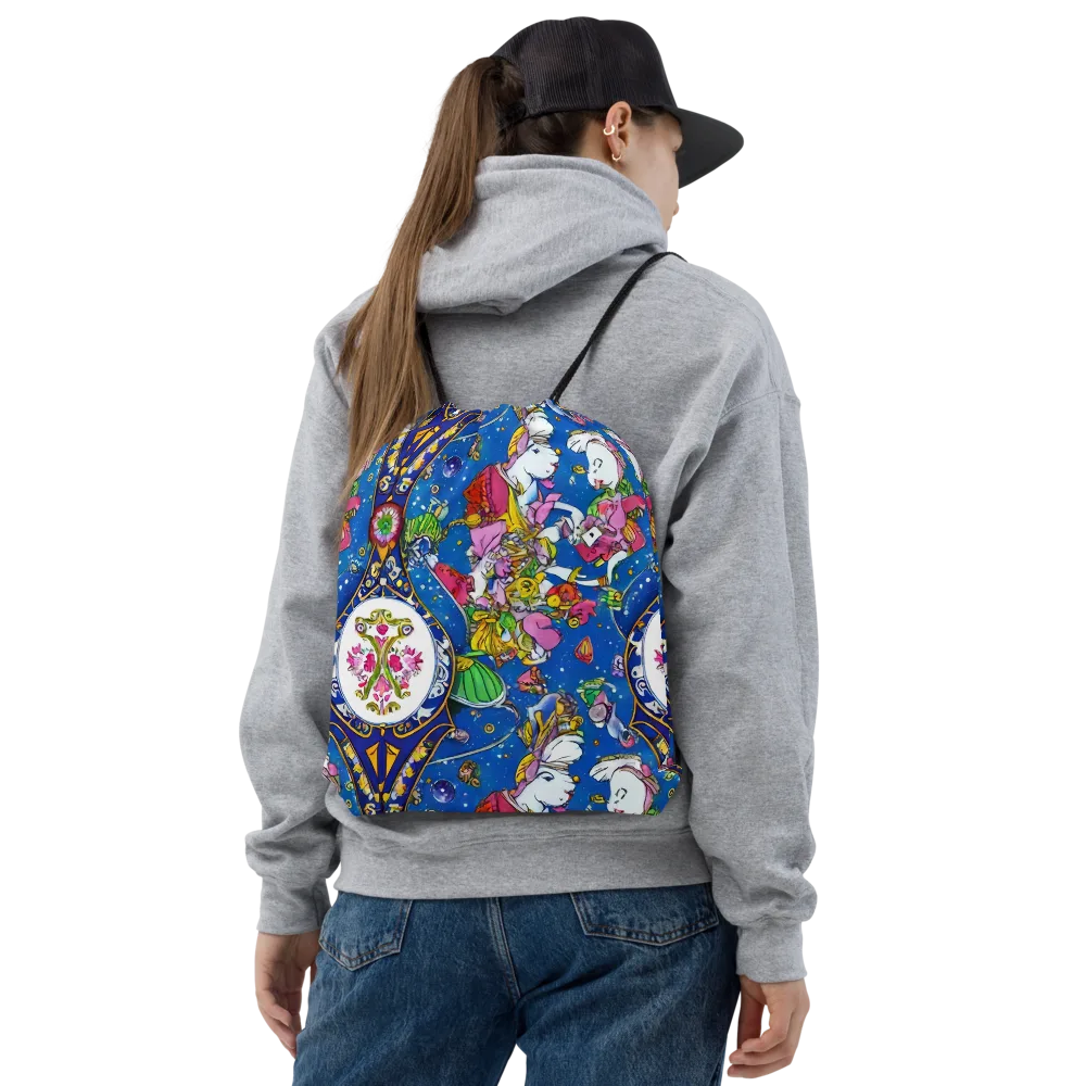 Galactic Masquerade on Drawstring Bag — Front