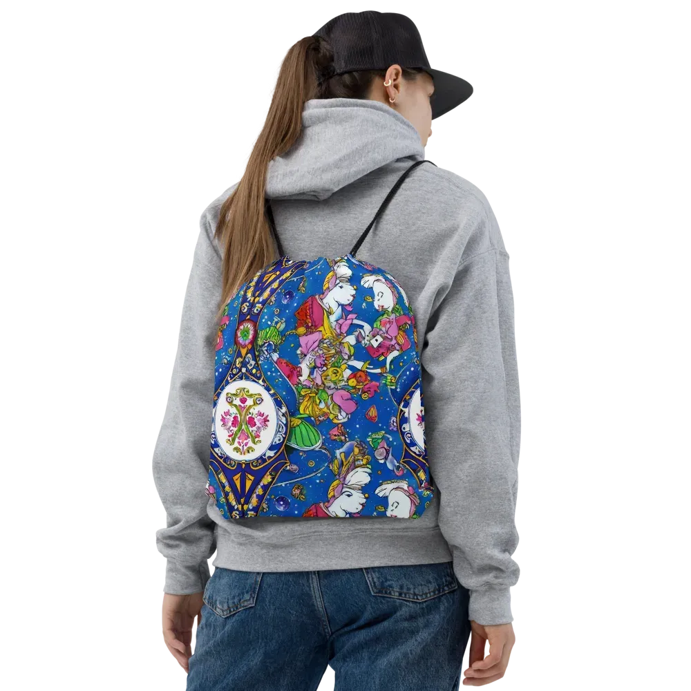 Galactic Masquerade on Drawstring Bag — Front
