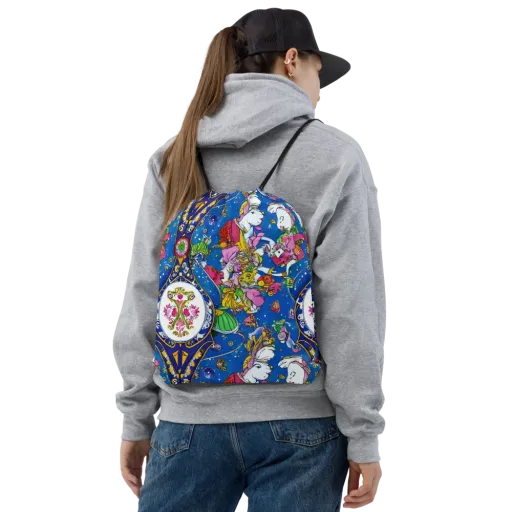Galactic Masquerade on a Drawstring Bag