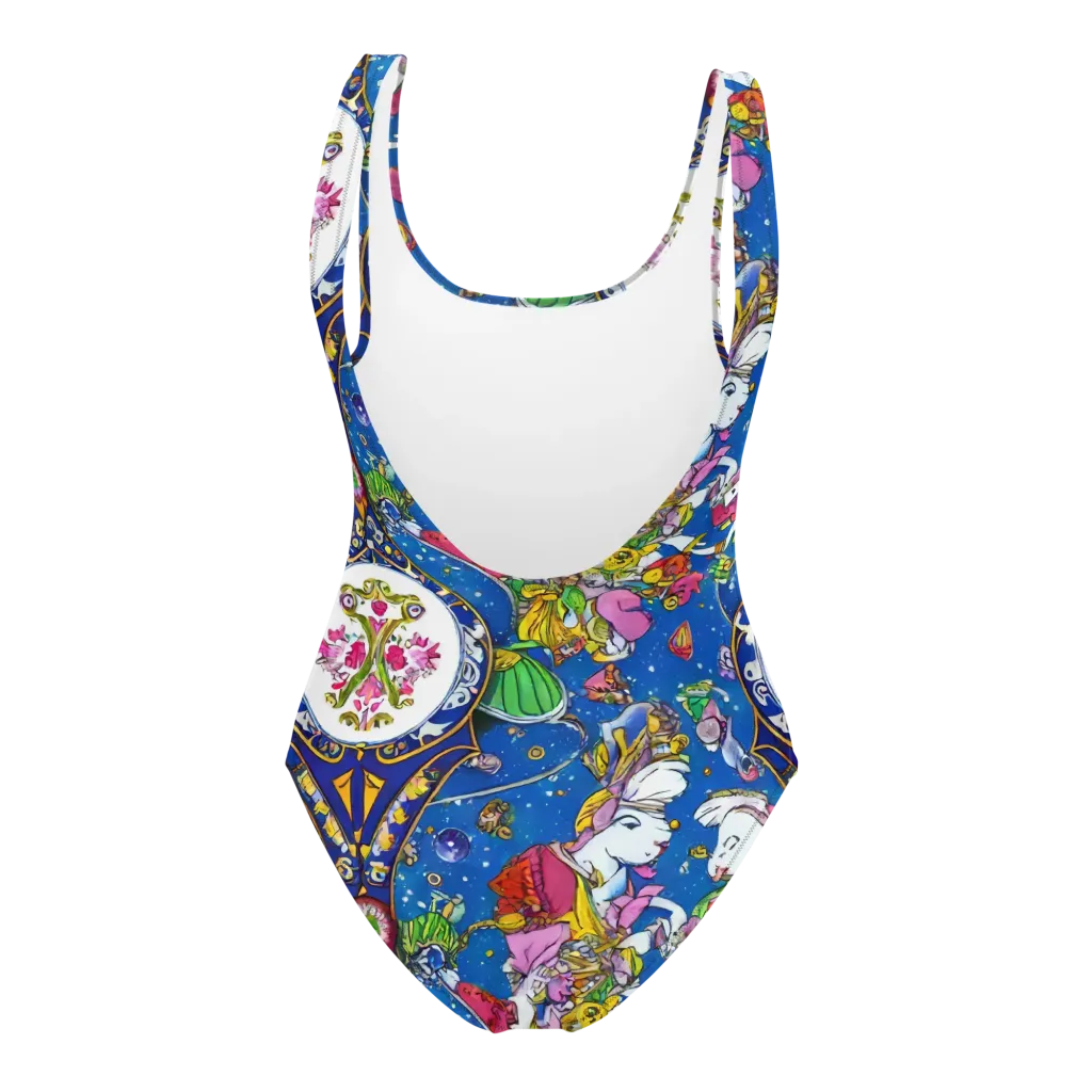 Galactic Masquerade on One-Piece Swimsuit — Back