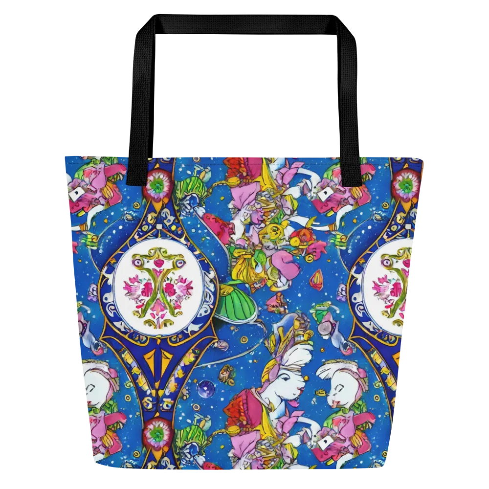 Galactic Masquerade on Large Tote Bag W/ Pocket — Front