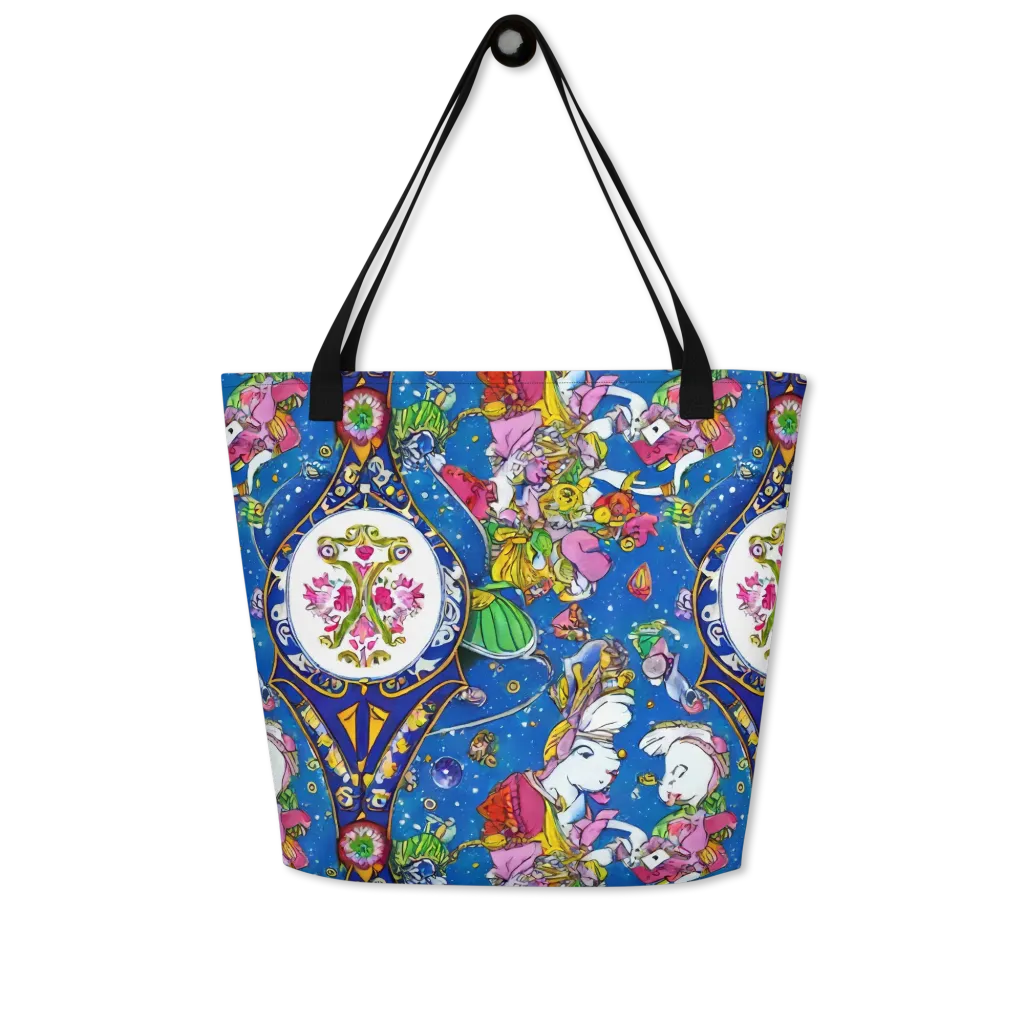 Galactic Masquerade on Large Tote Bag W/ Pocket — Front
