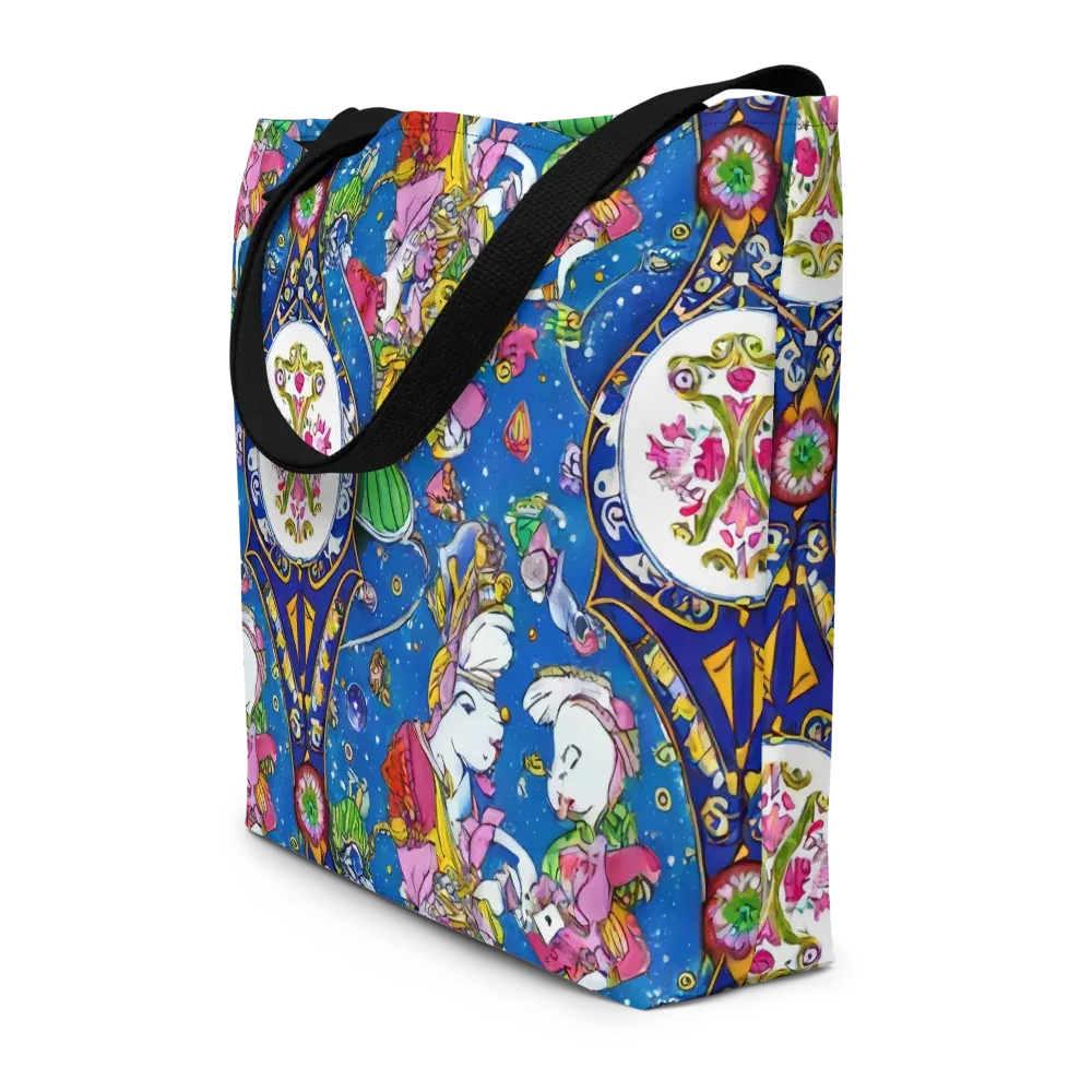 Galactic Masquerade on Large Tote Bag W/ Pocket — Front