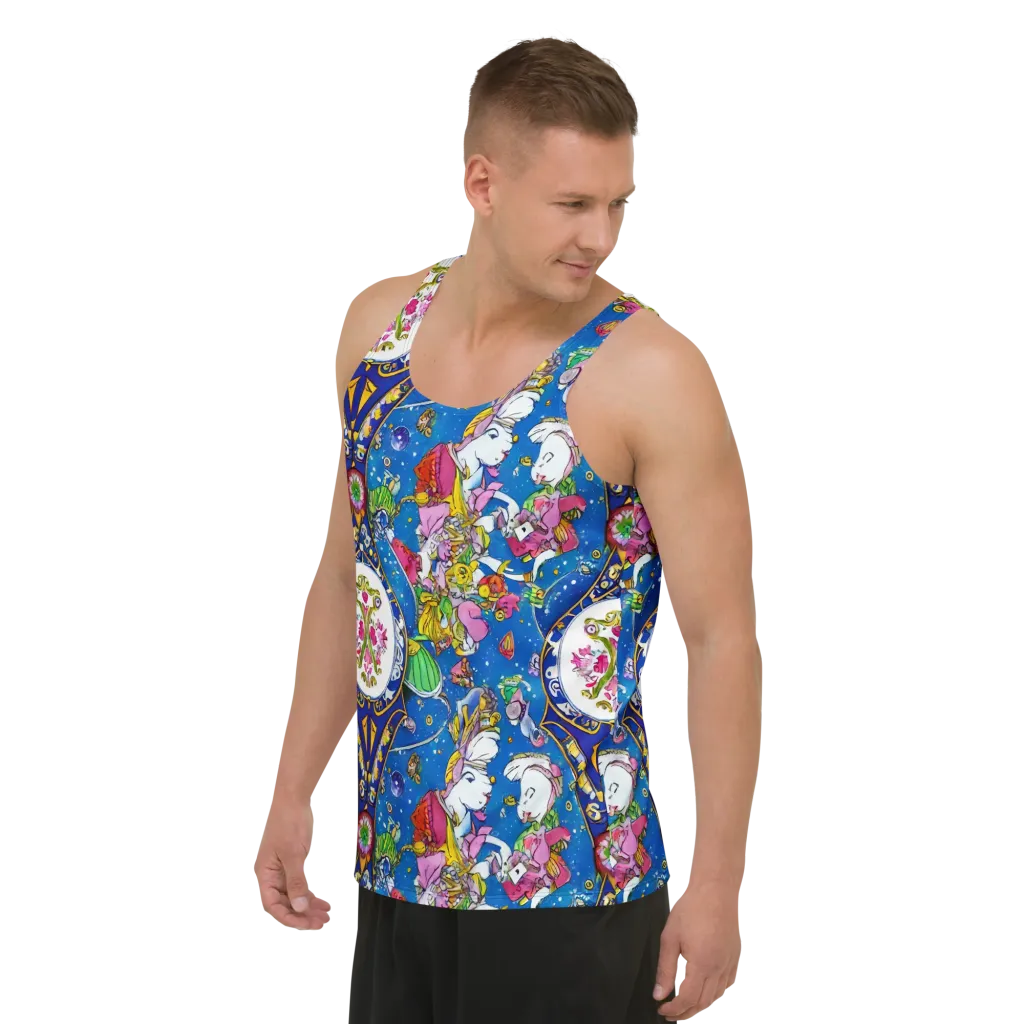 Galactic Masquerade on Men's Tank Top — Left Front