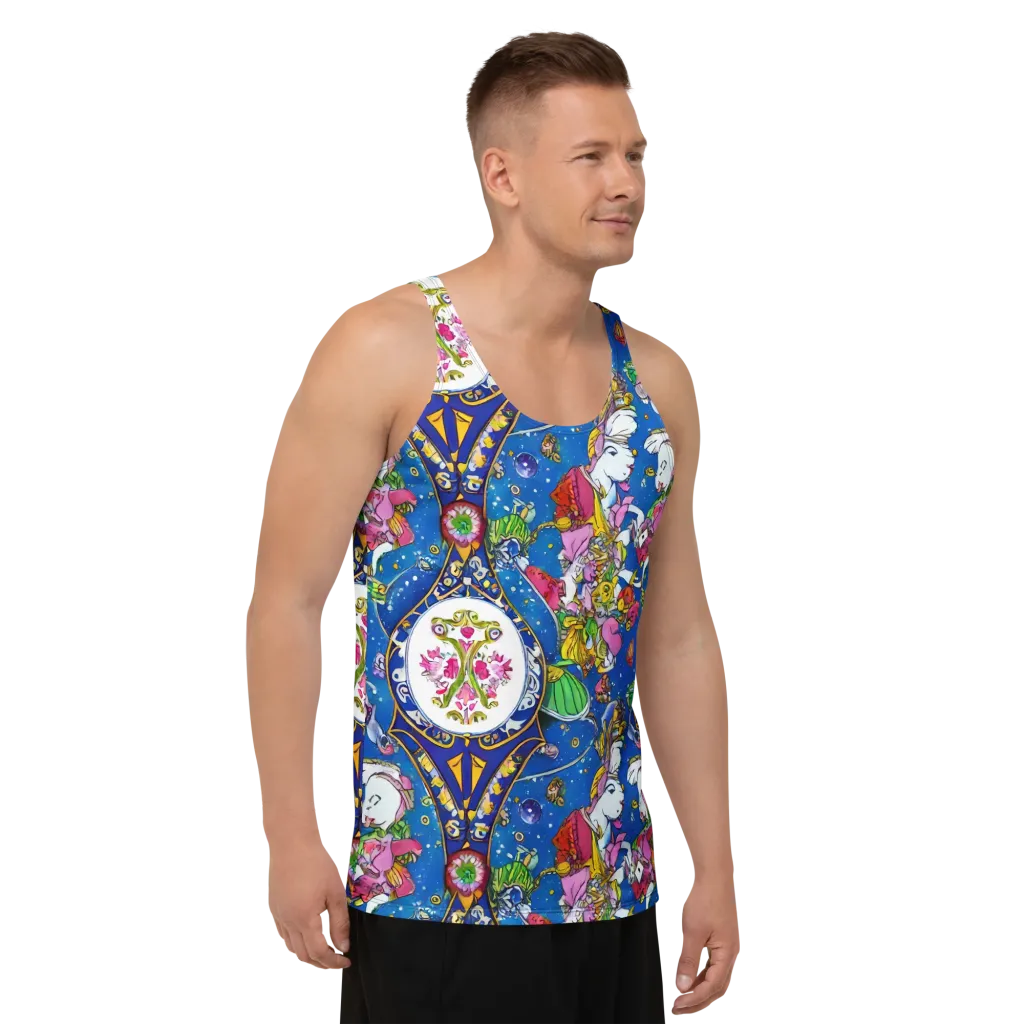Galactic Masquerade on Men's Tank Top — Right Front
