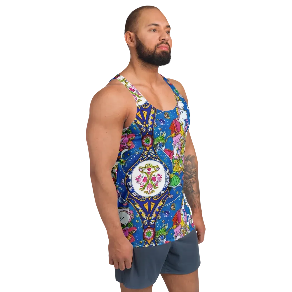 Galactic Masquerade on Men's Tank Top — Right Front
