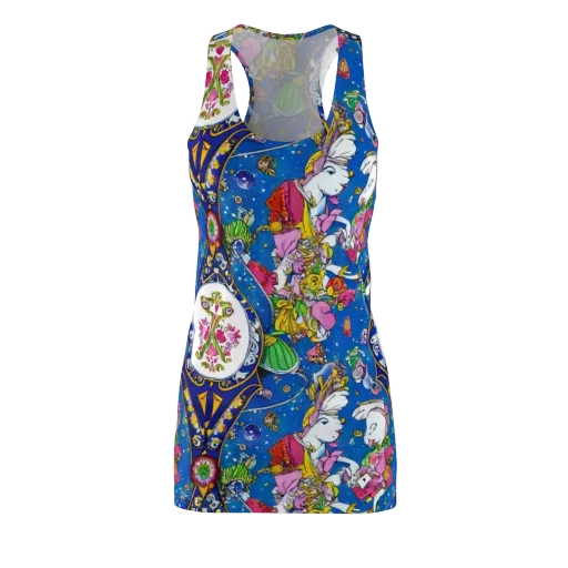 Galactic Masquerade on a Racerback Dress