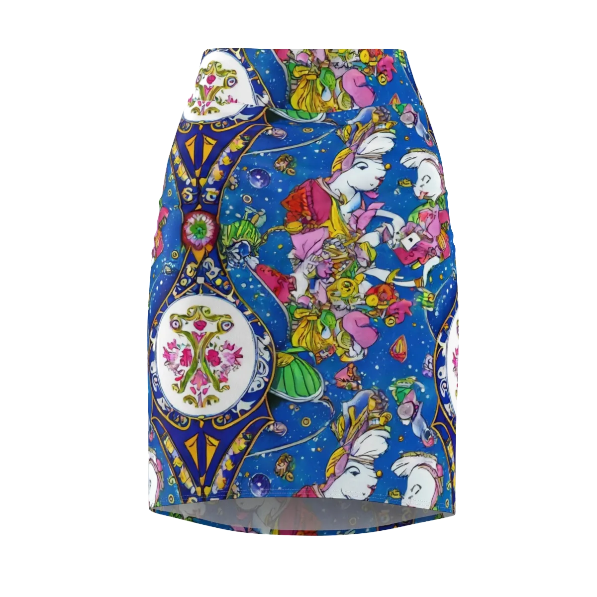 Galactic Masquerade on Pencil Skirt — Front