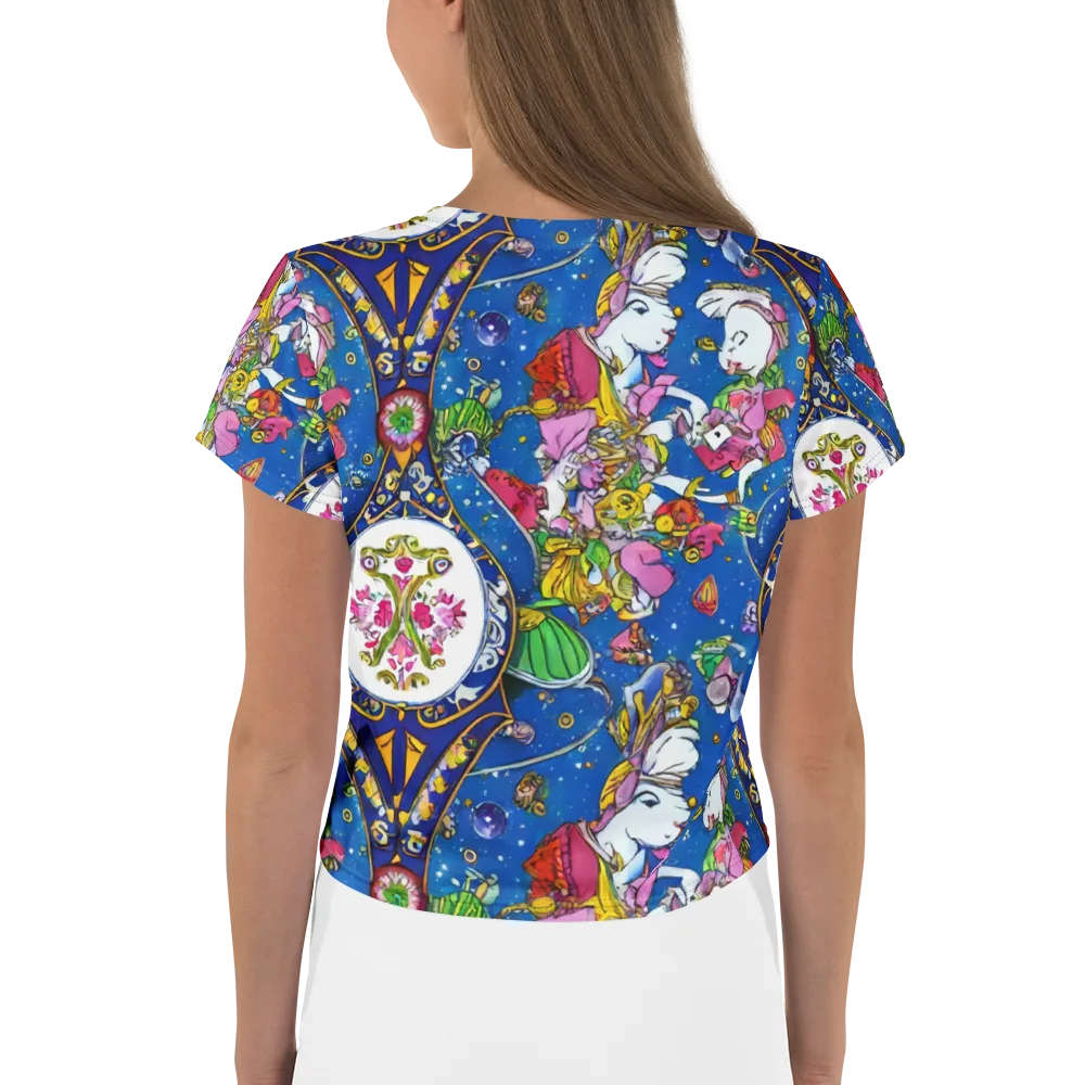 Galactic Masquerade on Crop Tee — Back