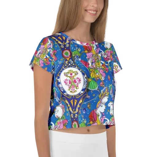 Galactic Masquerade on a Crop Tee