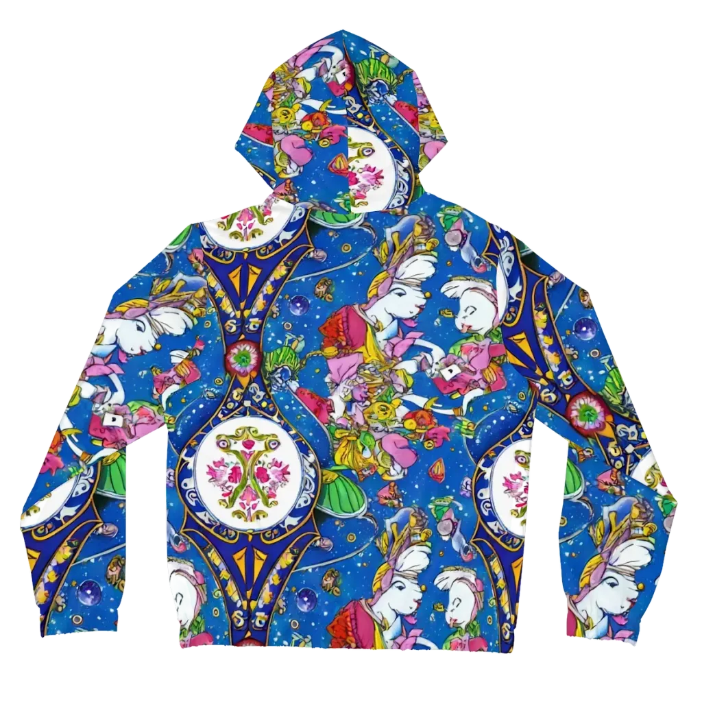 Galactic Masquerade on Women's Full-Zip Hoodie — Back