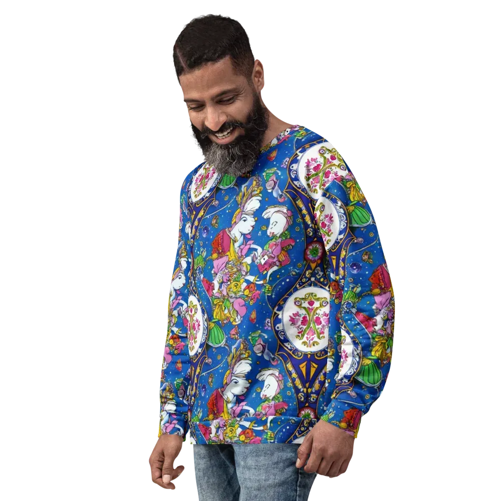 Galactic Masquerade on Sweatshirt — Left Front