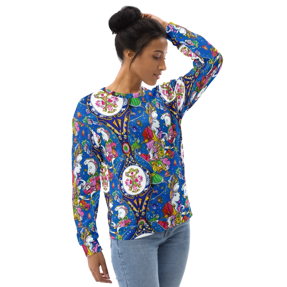 Galactic Masquerade on Sweatshirt — Right Front