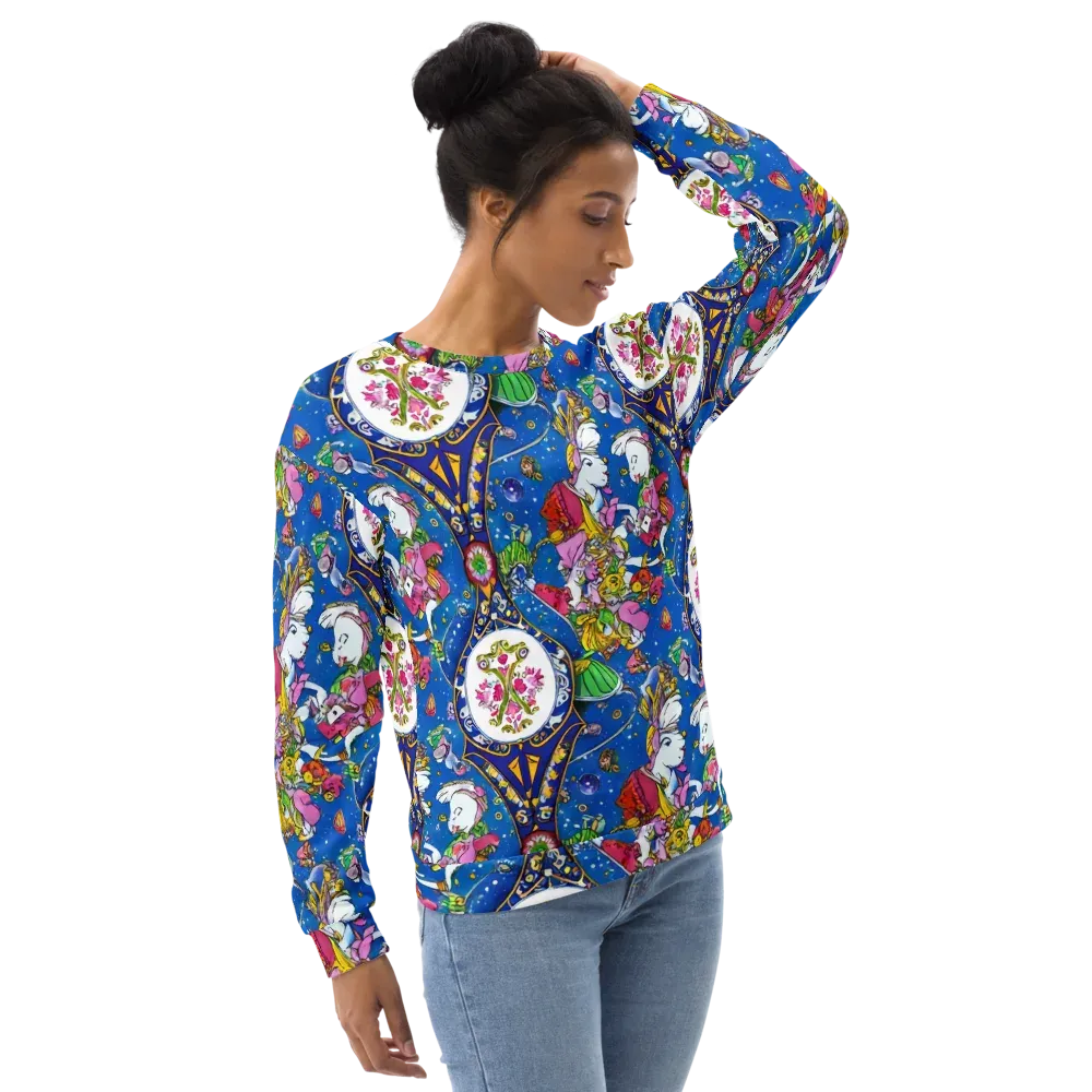 Galactic Masquerade on Sweatshirt — Right Front