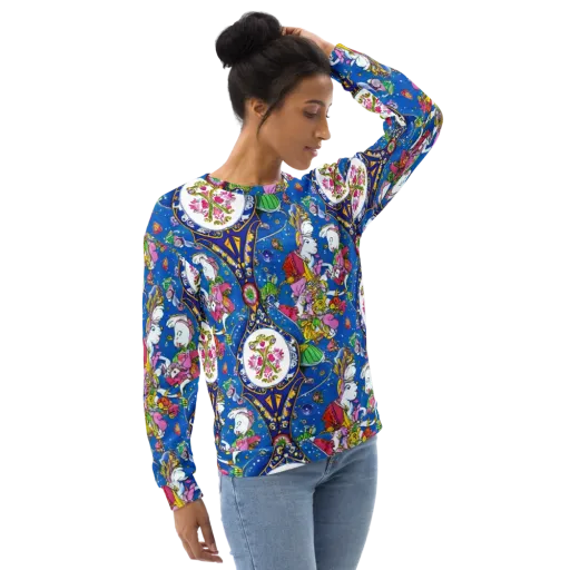 Galactic Masquerade on a Sweatshirt