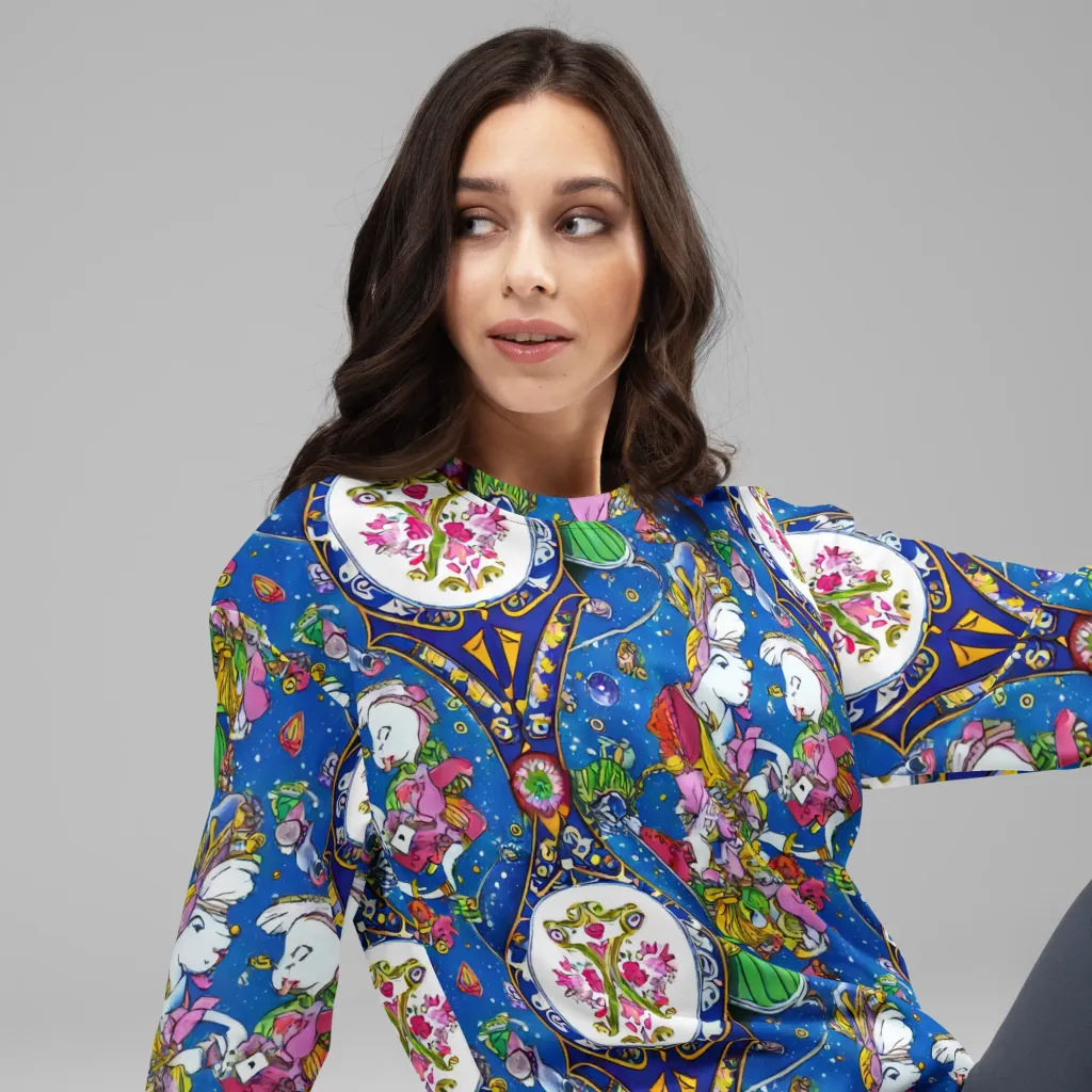 Galactic Masquerade on Sweatshirt — Right Front