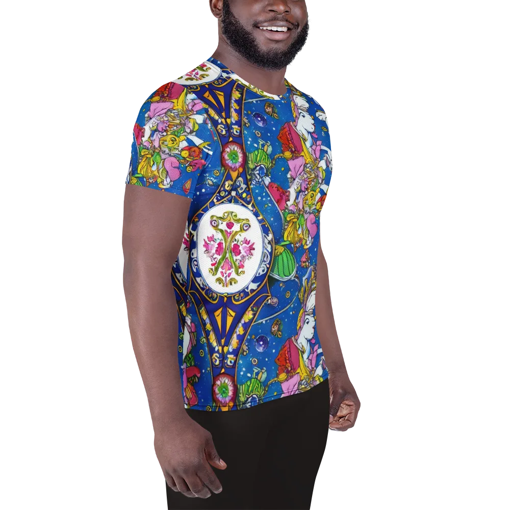 Galactic Masquerade on Men's Athletic T-Shirt — Right